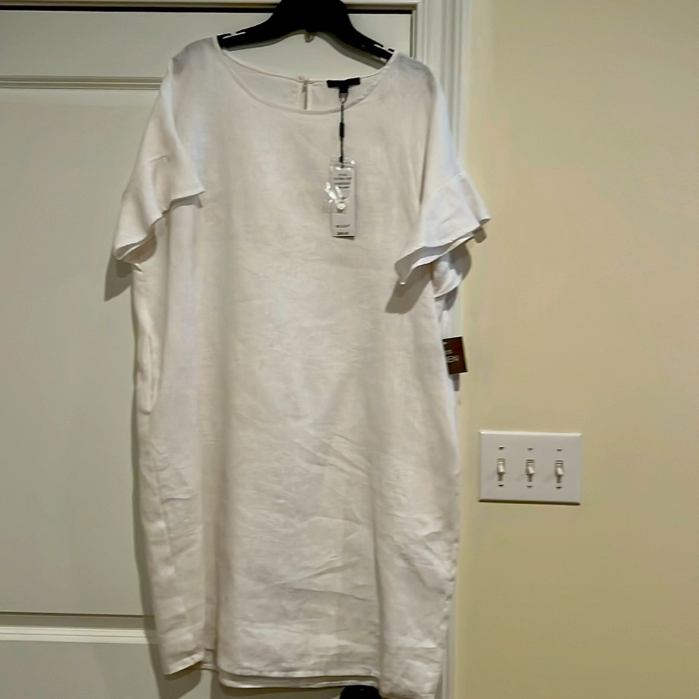 NWT white linen dress
